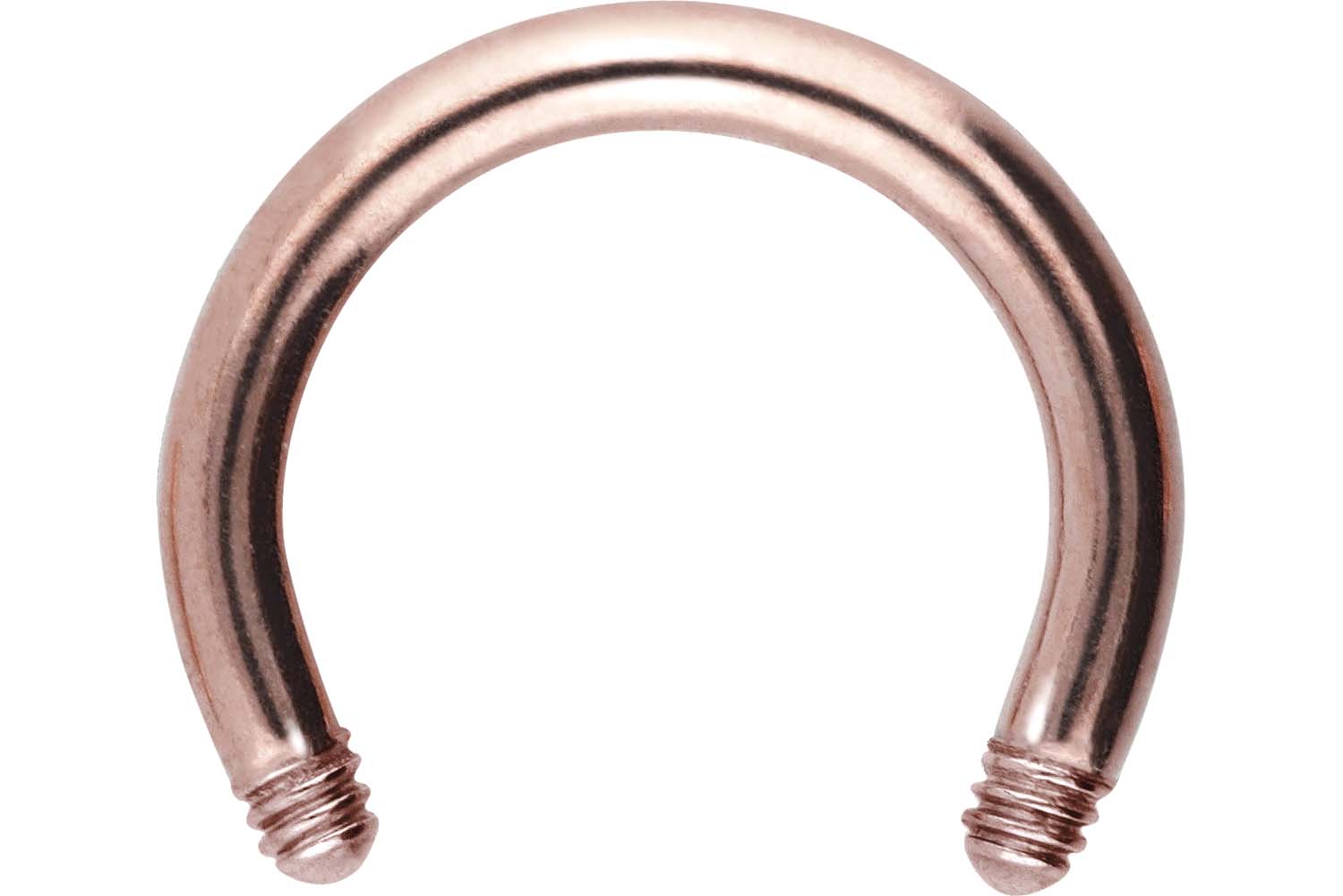 Chirurgenstahl Hufeisenring ohne Kugeln